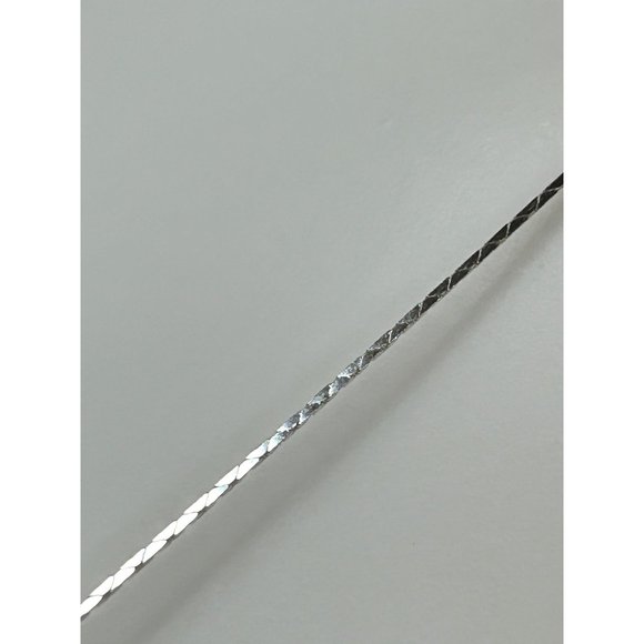 Women’s Pendant Necklace Italy Peridot Pearl S925 Sterling Silver 18” Vintage - Picture 14 of 17